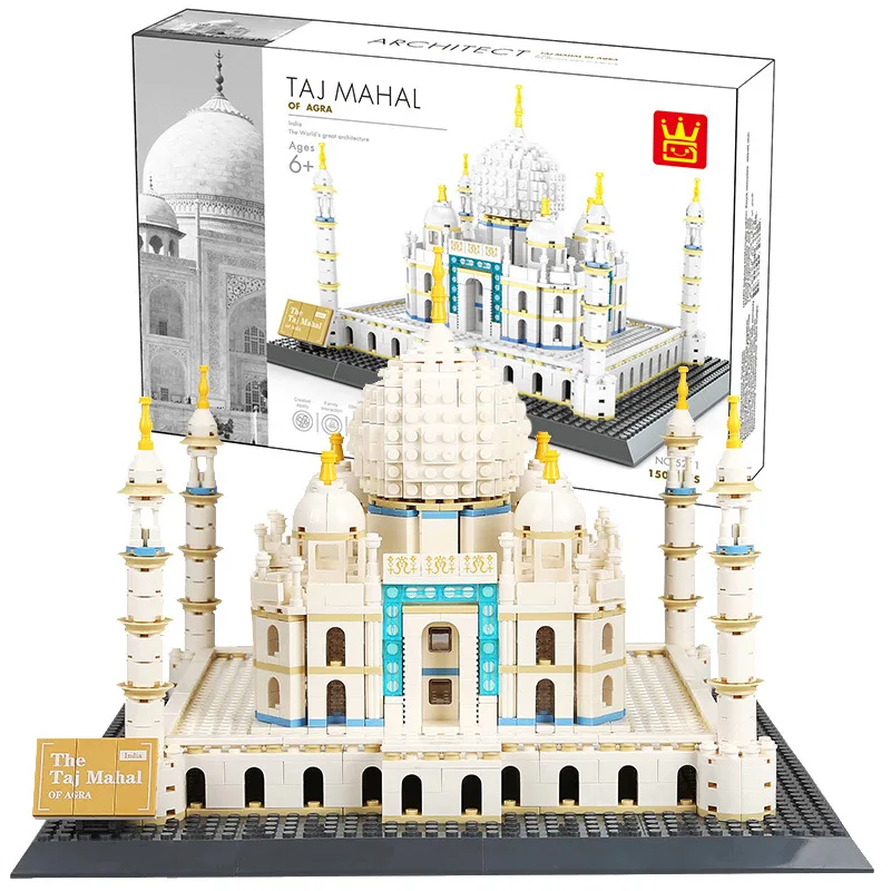 

Small Particle Assembly Building Block World-famous building three-dimensional model intelligent building blocks toy