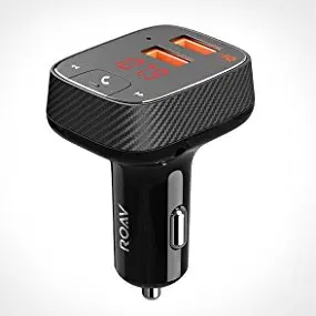 Anker Roav SmartCharge F2 fm-передатчик Bluetooth приемник Автомобильное зарядное устройство с Bluetooth 4,2 Приложение Поддержка USB накопитель для воспроизведения MP3
