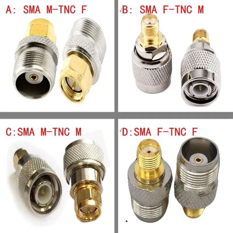 10pcs FME Male Plug to SMA Female Jack Straight RF Coaxial Adapter Connector for sale online 