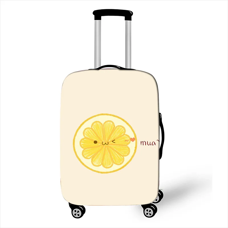 Небольшой свежий сплошной цвет милый багажный Защитный чехол для путешествий эластичный чехол для чемодана Анти-пыль Дорожный чемодан-тележка - Цвет: qx003
