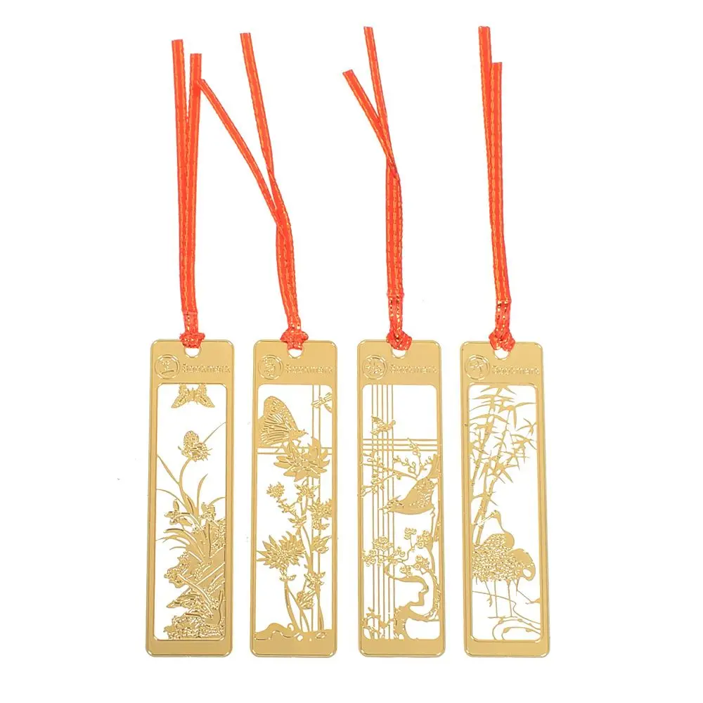 

1 Pc Cute Hawaiian Beautiful Chinese Style Retro Fine Metal Bookmarks Student And School Stationery Clip