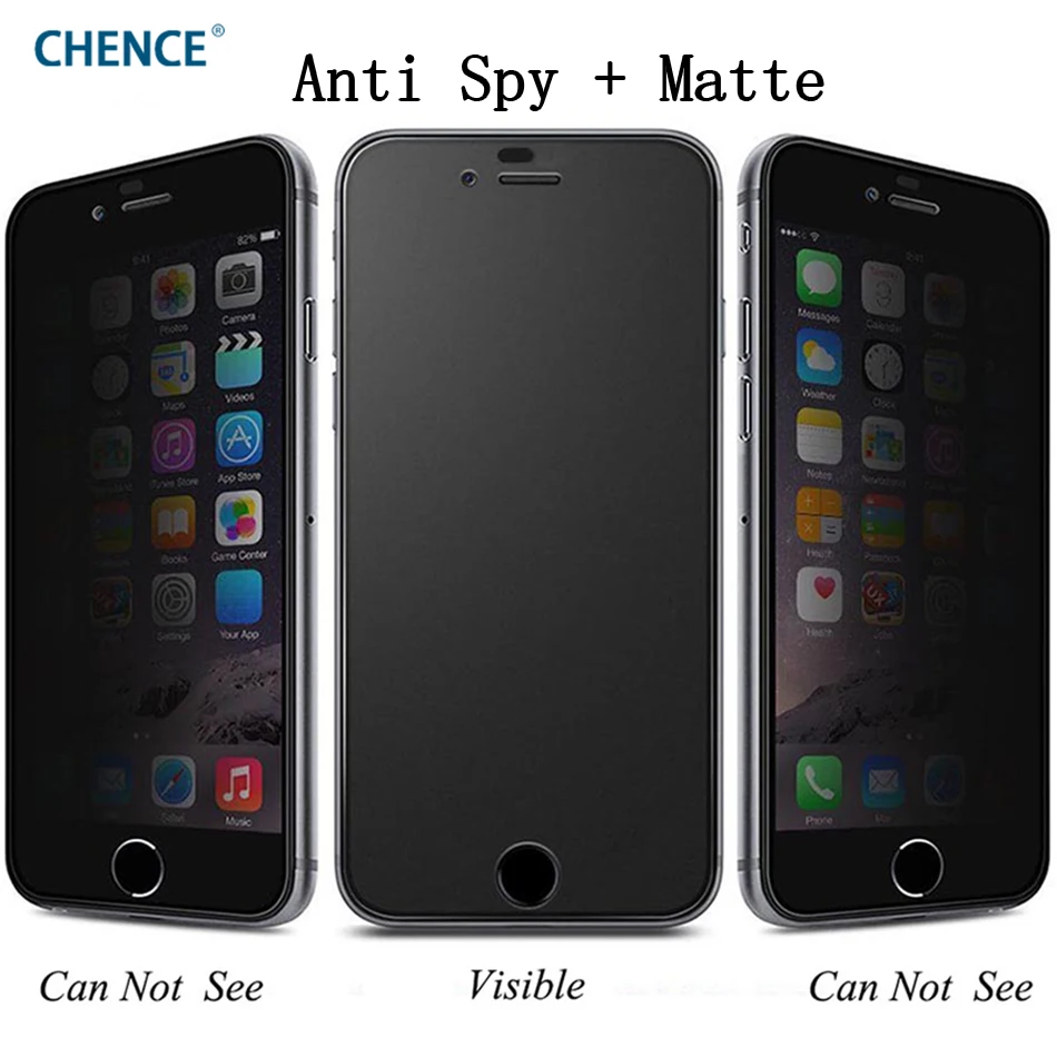 CHENCE Anty Spy Matte Privacy Full Cover For iPhone 7 Plus