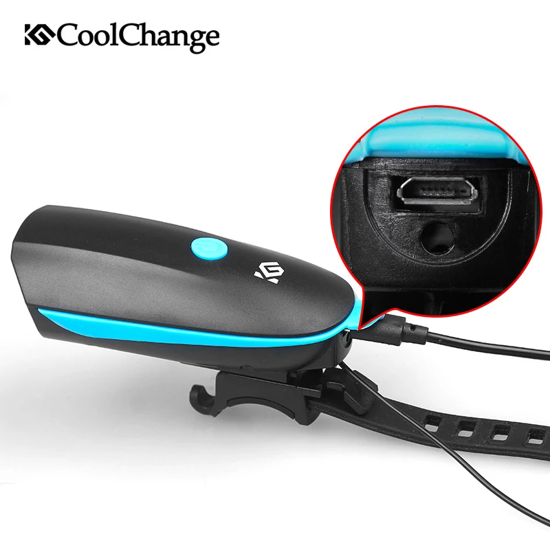 CoolChange Электрический велосипед колокол зарядка через USB 140 дБ непромокаемые Рог