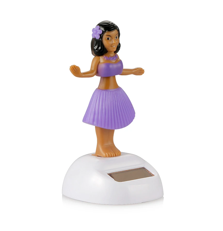Car Ornament Dancing Hula Girl Swinging Bobble Toy Gifts Automobiles Decoration Auto Interior Home Decor Solar Girls Accessories (15)
