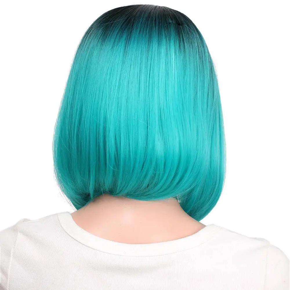 Doris Beauty Synthetic Brown Short Bob Wigs For Women Natural Hair