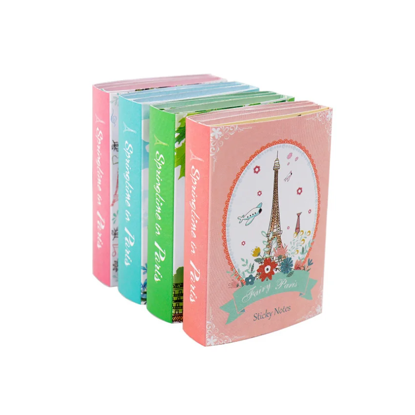 

10packs /lot Kawaii Paris Tower 6 Fold Sticky Memo Pad Paper Notepad Diary Sticky Notes Office School Stationery Gifts