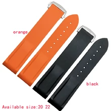 Топ grau de qualidade pulseira 20 мм, 22 мм preto merguluho impermevel de borracha de Silicone pulseira pulseiras