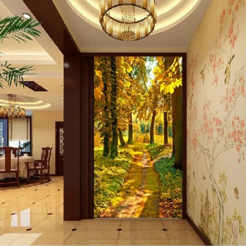Aliexpress.com : Buy Beibehang 3D stereoscopic mural wallpaper entrance