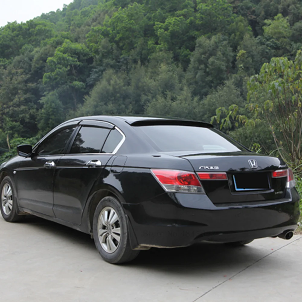 Черный спойлер на крышу для Honda Accord 2008 2013 высококачественный АБС пластик задний