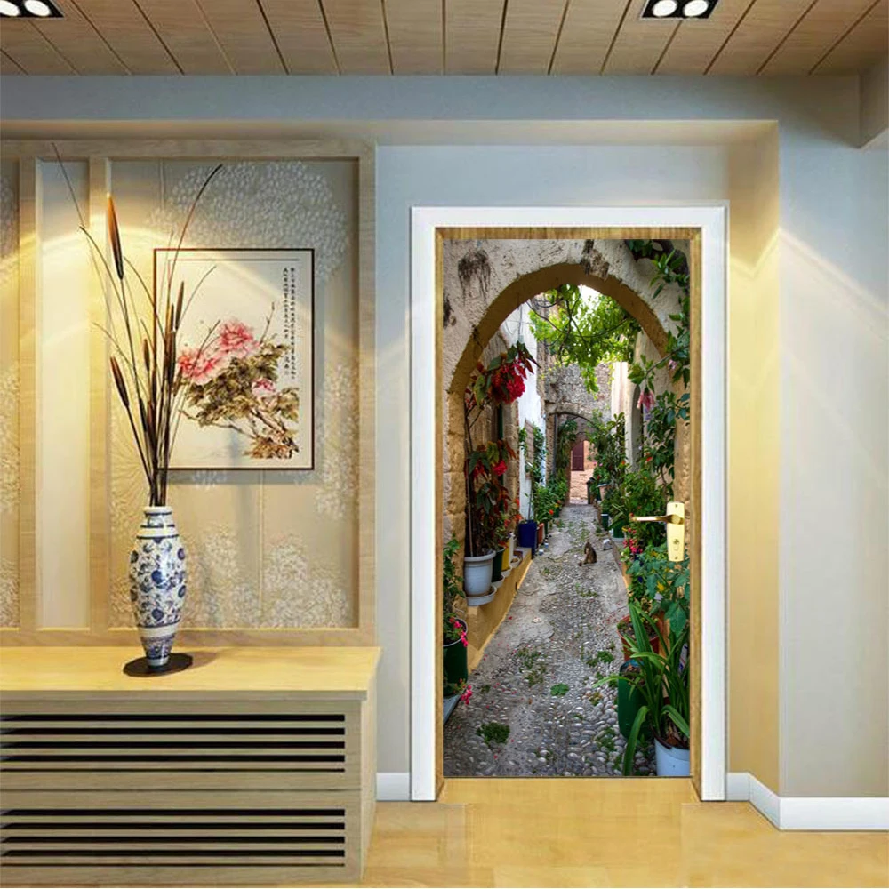 yazi-Self-Adhesive-Door-Sticker-PVC-Wall-Stickers-For-Door-Gate-Vinyl-Decal-Mural-Wallpaper-Home (1)
