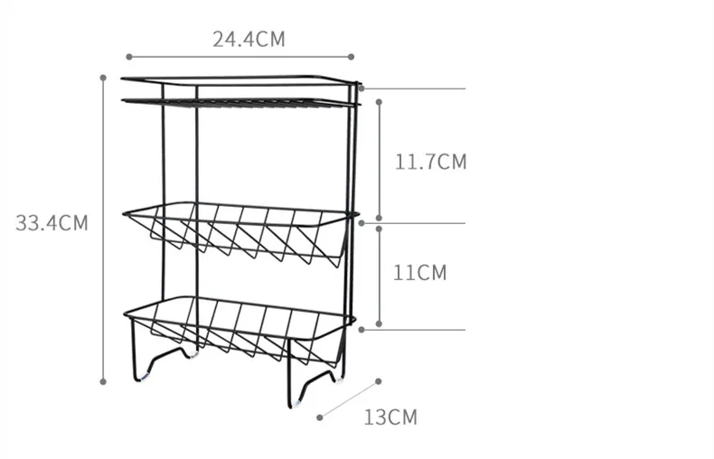 Стеллажи для хранения, держатели, многофункциональные трехслойные полки, для гостиной, кухни, ванной комнаты, для приправ, туалетные принадлежности, органайзер для продуктов