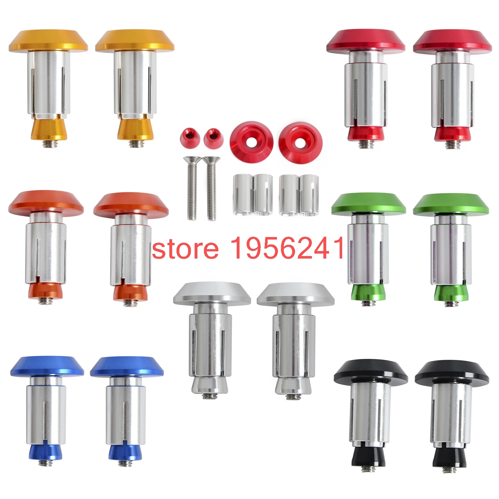 

CNC Billet Handlebar Cap Plugs for Kawasaki KX65 KX80 KX85 KX100 KX125 KX250 KX500 1995-2016 KX250F KX450F 2004-2016