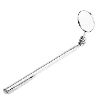

55cm 360 Degree Folding Expansion Telescopic Inspection Mirror Car Angle View Round Mirror Repair Tool