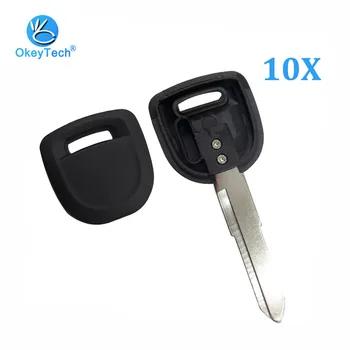

OkeyTech 10pcs/lot For Mazda Transponder Key Shell Uncut Blade Auto Car Key Cover Case Fob No Chip for M3 M6 Escape Edge Lincon
