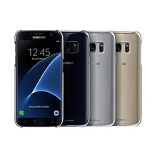 Чехол для samsung Galaxy S7 S7 edge, прозрачный чехол на заднюю панель, Жесткий ПК, ударопрочный, 360, милый роскошный полный защитный чехол, черный, золотой, синий