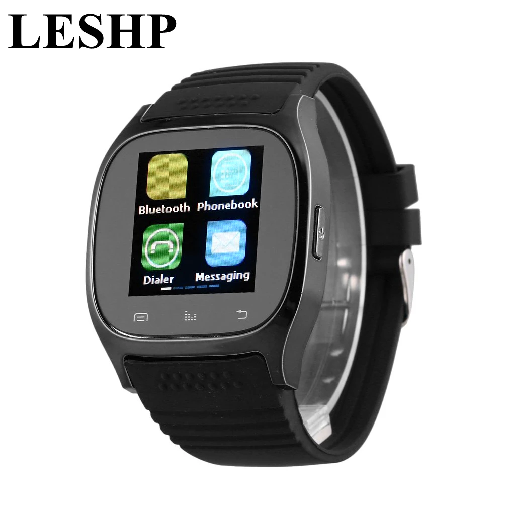 LESHP Sport Bluetooth Smart Watch Luxury Wristwatch M26 with Dial SMS Remind Pedometer for Samsung LG HTC IOS Android Phone