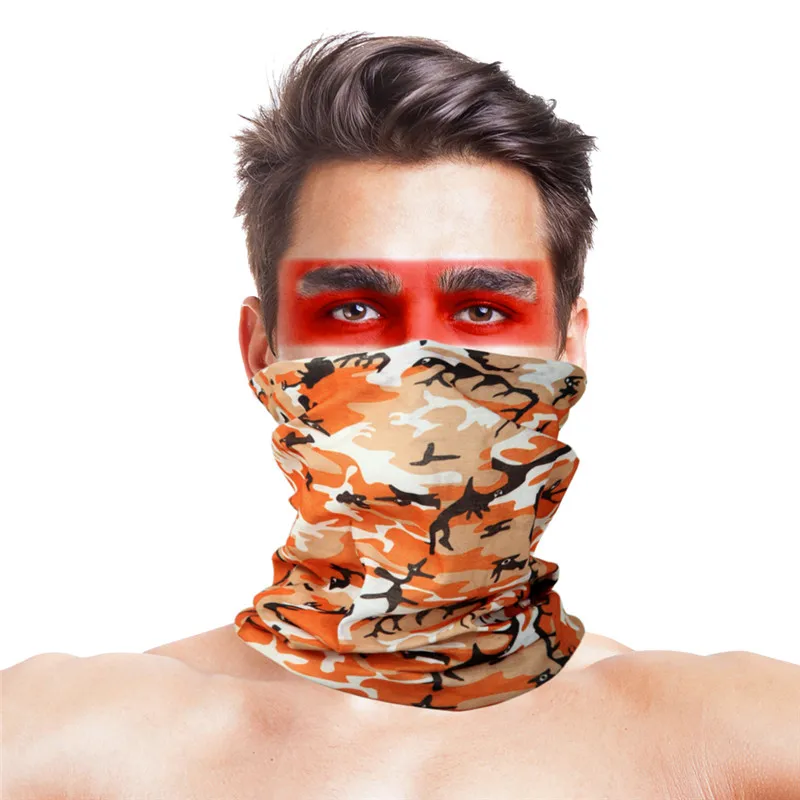 Цифровой камуфляж платок головной убор шарф УФ Защита маска для лица бандана для мужчин женщин Multi Используется повязка-труба женщин - Цвет: 011