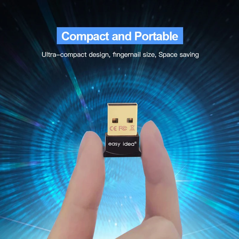 Easyidea Bluetooth адаптер USB ключ для компьютера ПК беспроводной USB Bluetooth передатчик 4,0 музыкальный приемник Bluetooth адаптер