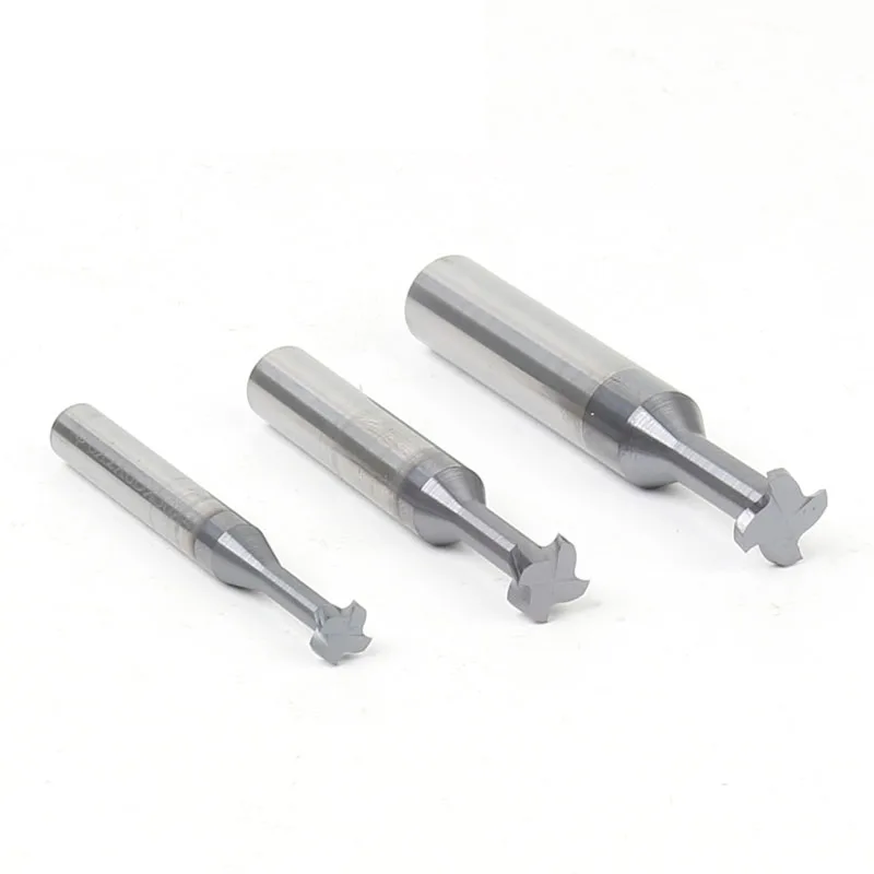 1PCS T type Groove cutter HRC55 Solid carbide T type cutter Milling Knife T Slot groove Milling Cutters for CNC Machine