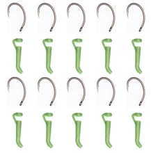 20 шт крючок для ловли карпа рукава готов D-установка выравниватель линии волос установки терминала снасти из мягкой резины D rig Pop Up РЫБАЛКА Шестерни аксессуары