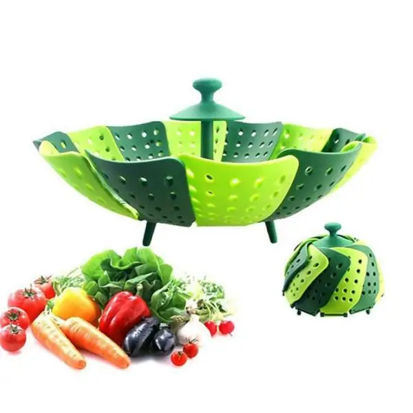 Капроновые, силиконовые складные корзины пароварка корзина для фруктов и овощей