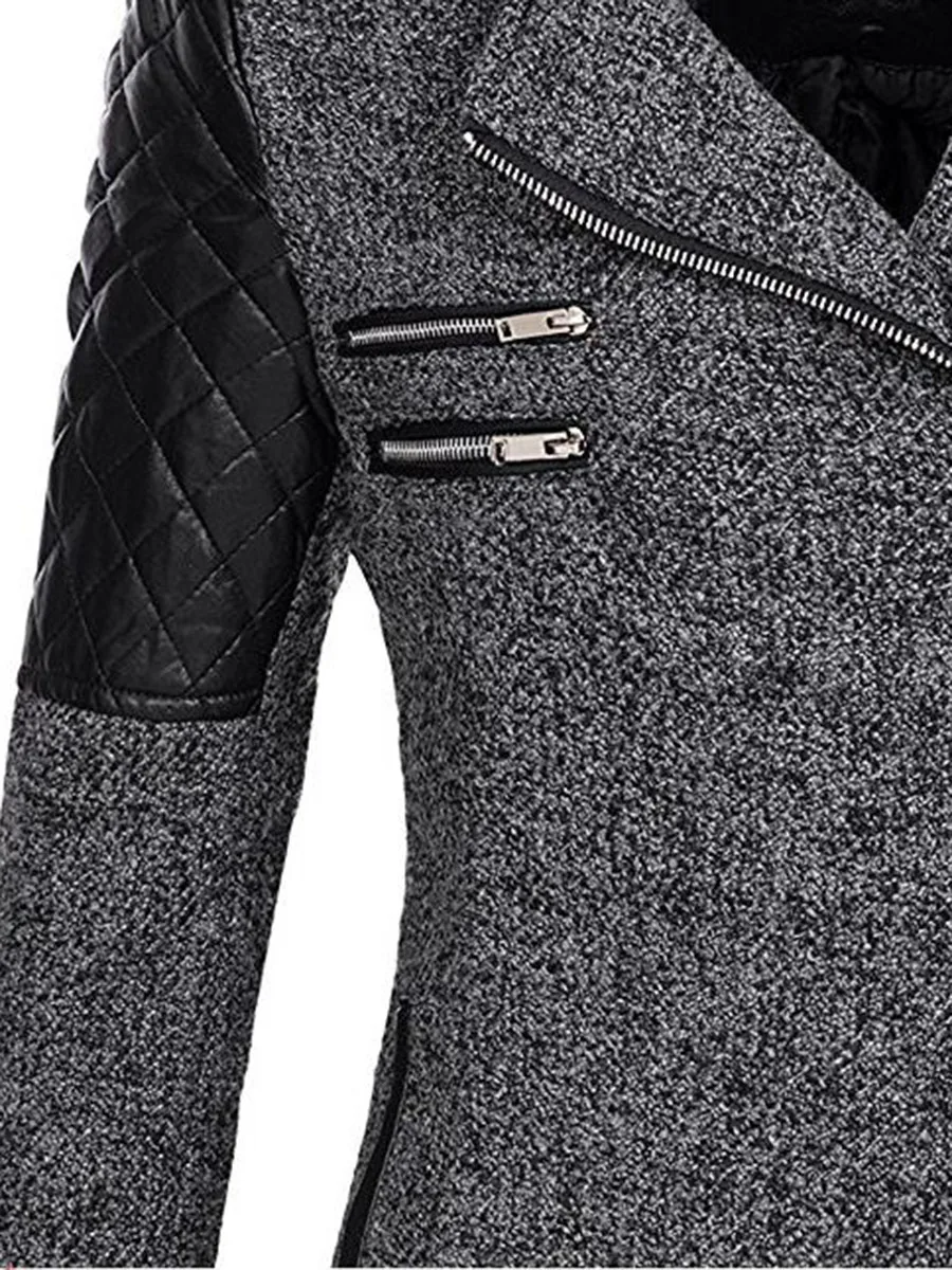 Inverno feminino casaco com capuz outono zíper