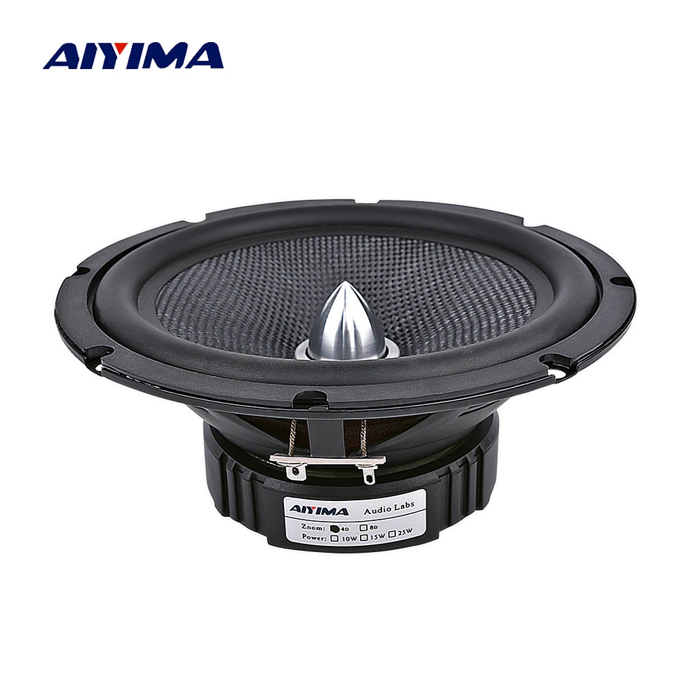 Aiyima-fibra de Vidro Bala Woofer Alto-falante 65 Polegada Áudio Carro Midrange Baixo Alto-falante Sistema de Som Faça Você Mesmo Home Theater Ohm Ohm 60w