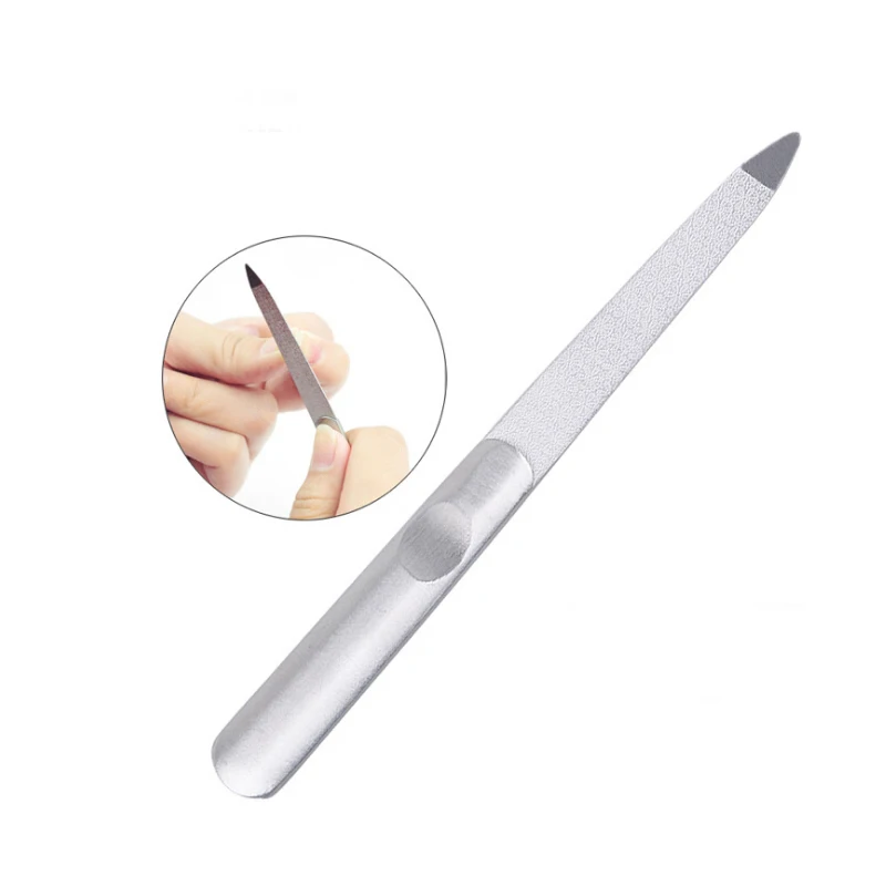 

Pandahall 1 piece Stainless Steel Emery Nail File Buffer Double Side Grinding Rod Manicure Pedicure Scrub Nail Arts Tool