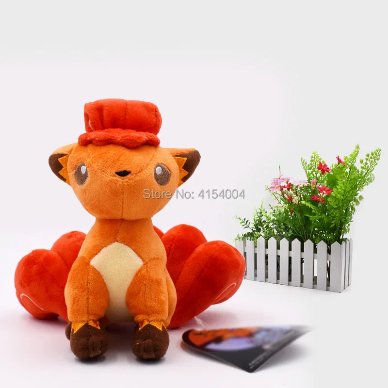 17 см мягкие плюшевые игрушечные лошадки Vulpix японского аниме большой подарок для детские куклы