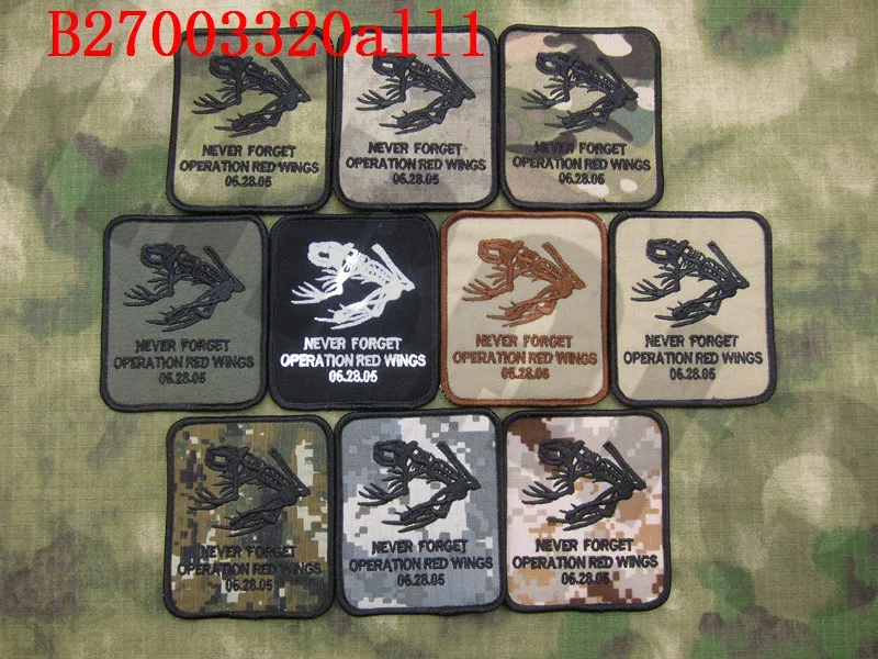 

Embroidery patch DEVGRU NSWDG Never Forget Operation Red Wings Military Tactical Morale