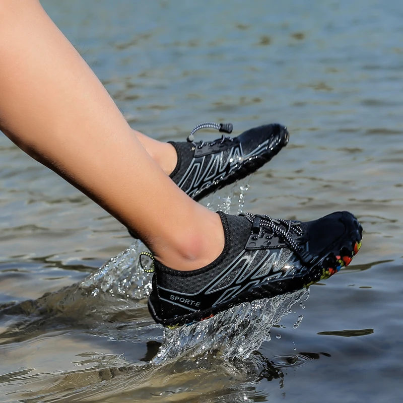 

Men Women Outdoor Sandals Beach Shoes Plus Size Water Barefoot Shoes Swimming Lovers Aqua Shoes Breathable Five Fingers Footwear