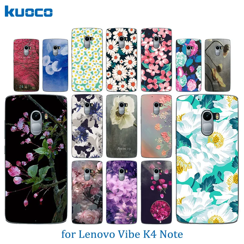 Phone Case for Lenovo Vibe K4 Note K 4 A7010/Vibe X3 Lite Soft TPU Silicon Blossom Pattern Protect Coque |