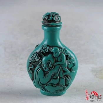 

Antique resin Dadu Buddha carved snuff bottle
