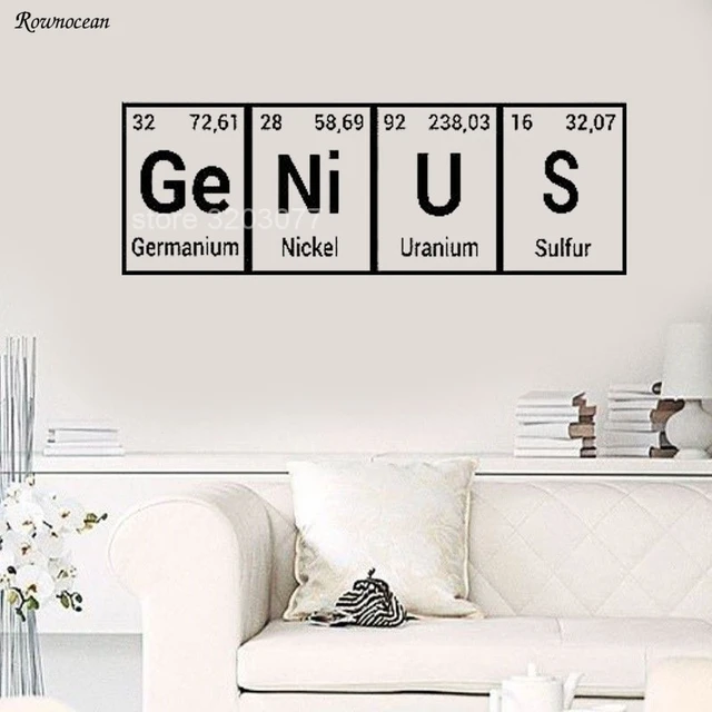 Periodic Table Element Chemistry Cl Art Wall Sticker Clroom Periodic Table Element Chemistry Cl Art Wall Sticker Clroom Decor Vinyl Decal S Bedroom Self Adhesive