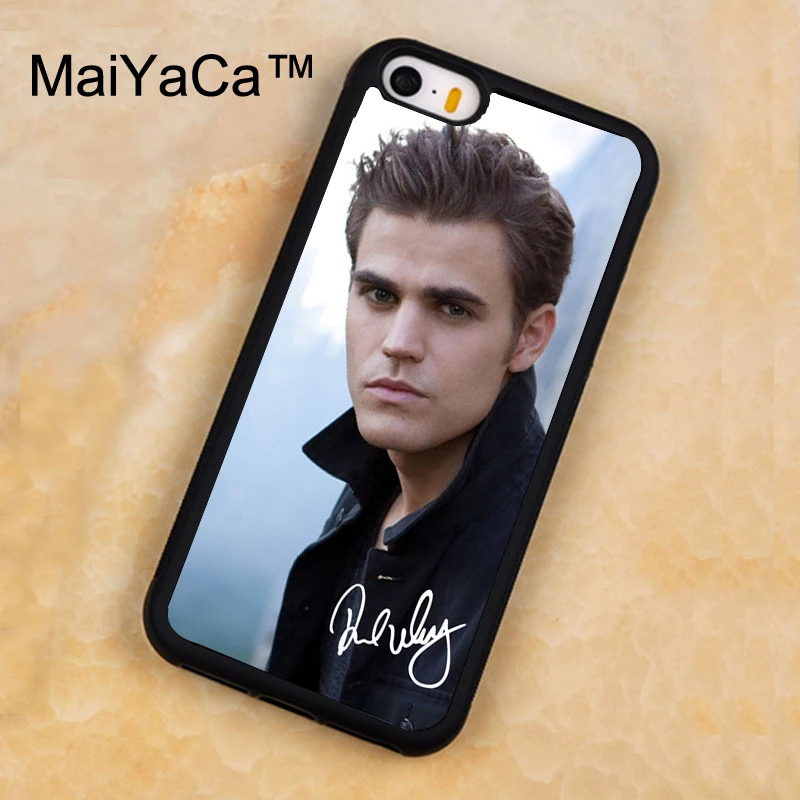 

MaiYaCa Vampire Diaries Stefan Salvatore Soft Rubber Mobile Phone Cases For iPhone 5 5S Back Cover For iphone SE Shell Cover