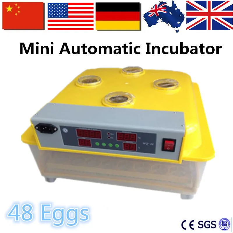 

Home Use 48 Eggs Automatic Incubator Digital Temperature Control Turning Brooder Chichen Duck Eggs Incubators