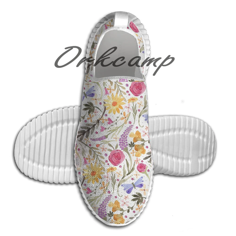 

Scattered Summer Bouquet Running Shoes Walking Shoes Summer Comfortable light weight Jogging Yoga shoes