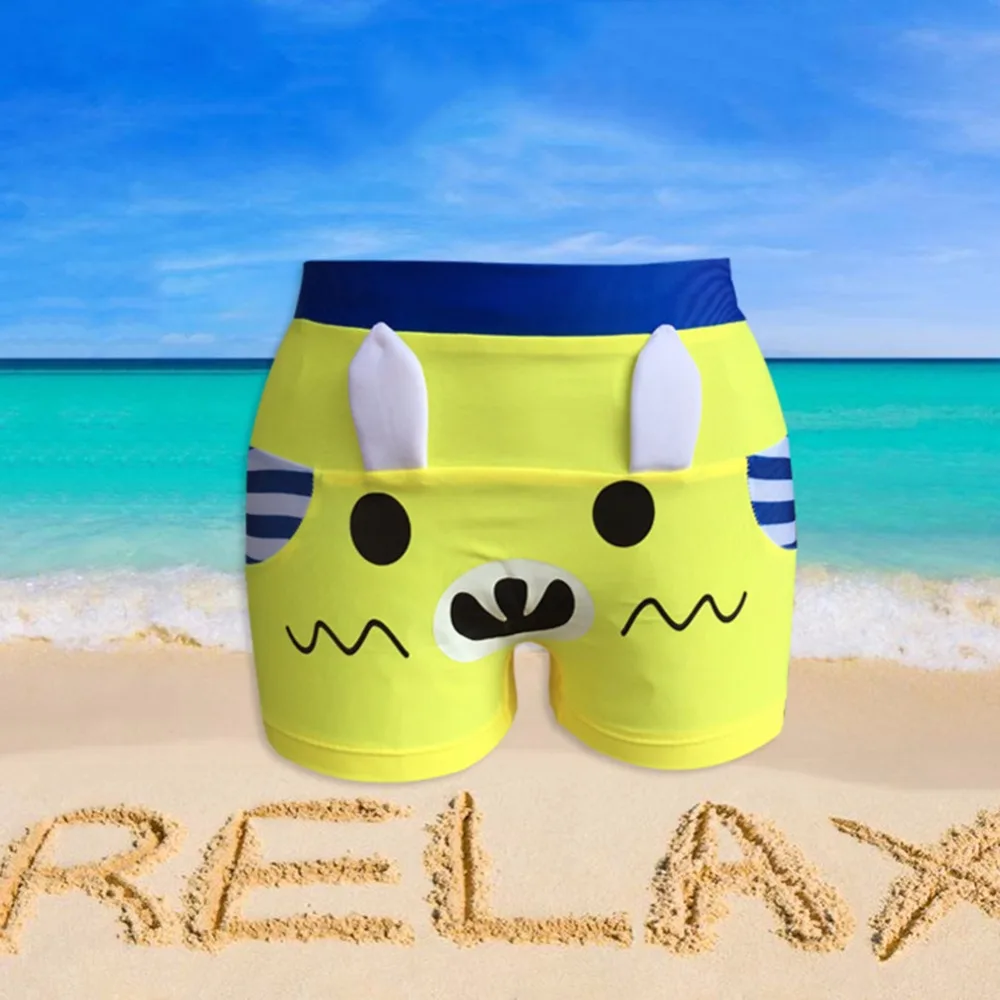 

Boys Swimming Trunks Drawstring Waterproof Quick-drying Short Pants Beachwear Swimwear Swimsuit