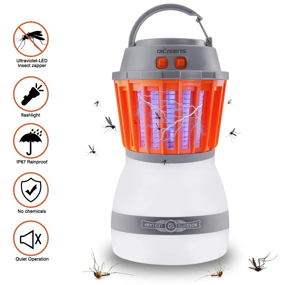 2018 Newest Version Waterproof Compact Bug Zapper LED Lantern Light
