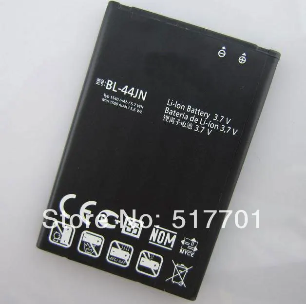 ALLCCX высокое качество батарея мобильного телефона BL-44JN для LG P970 C660 E510 E730 P690 E610 E612 P698