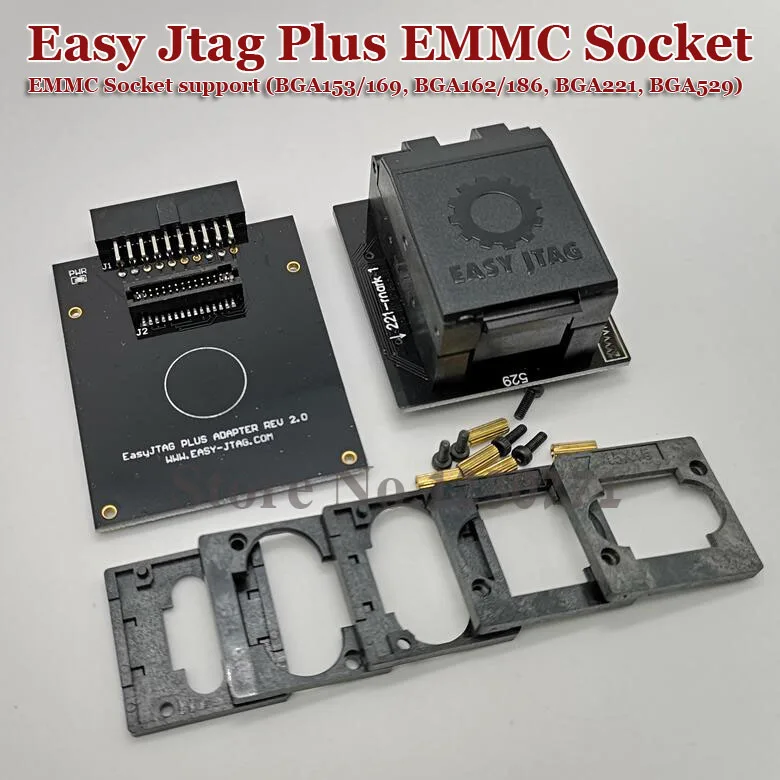 Z3X Easy Jtag Plus Box EMMC socket (BGA153/169 BGA162/186 BGA221 BGA529) версия 2020|Детали устройств связи| |