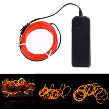 Neon LED Light Glow EL Wire String Strip Tube Car Dance Party + Controller
