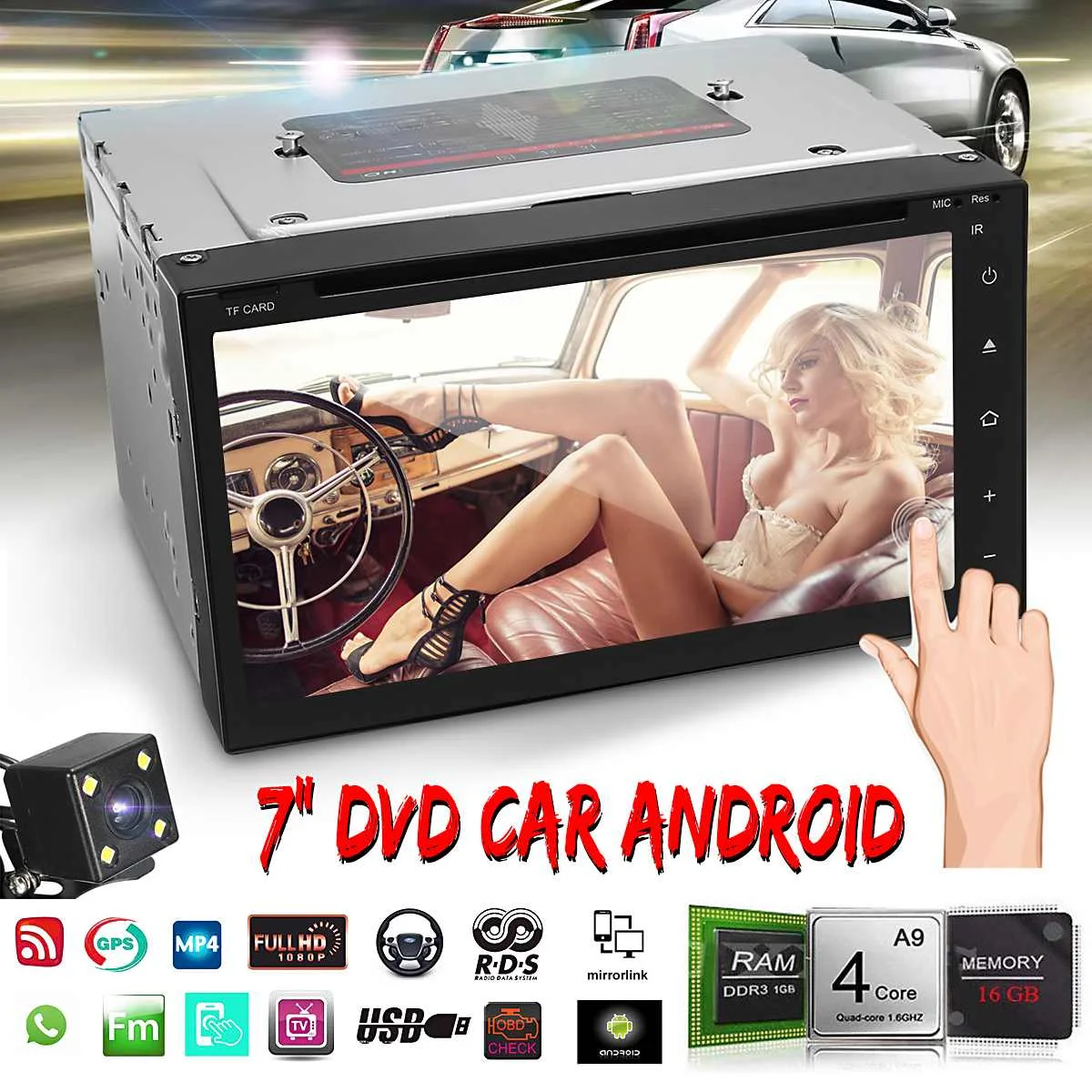 Flash Deal Android 5.1 bluetooth WIFI Car DVD Autoradio 2 DIN Radio Universal GPS Navigation 3G Multimedia MP5 Player Video Audio Stereo 3