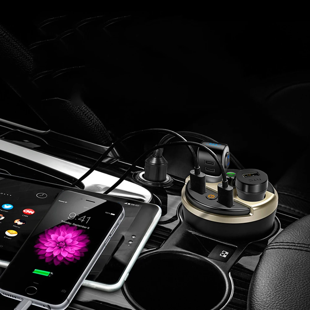 Автомобиль Bluetooth fm передатчик Кубок MP3 плеер Hands Free Car Kit подстаканник