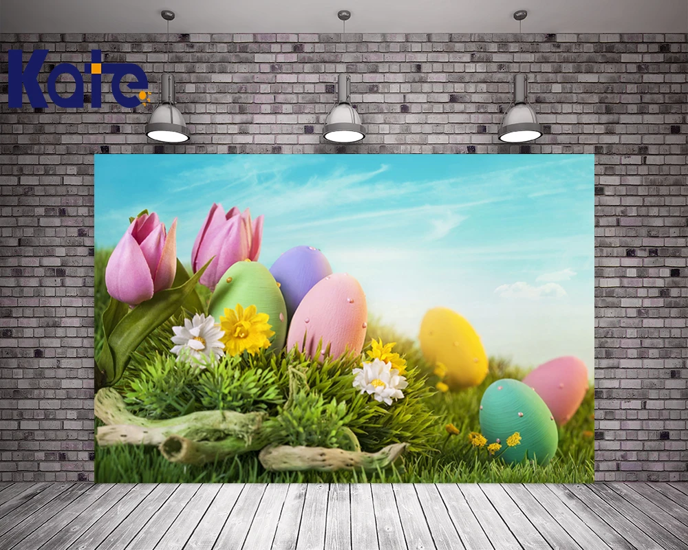 

200Cm*150Cm Easter Photography Backdrops Egg Green Hillside Fotos Easter Day Zj