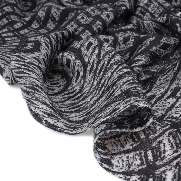 Новое поступление 100% козья шерсть женские черные серый плед печатных шарфы шали пашмины 75x200 см небольшой разбросаны кисточкой
