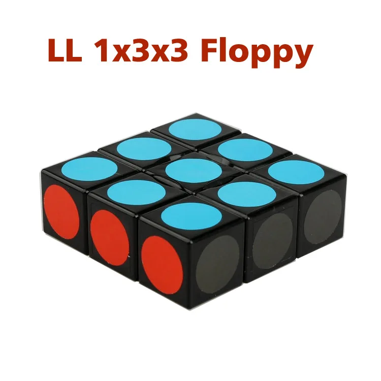 Lanlan 1*3*3 флоппи куб черная головоломка идея подарка для X'mas день рождения |