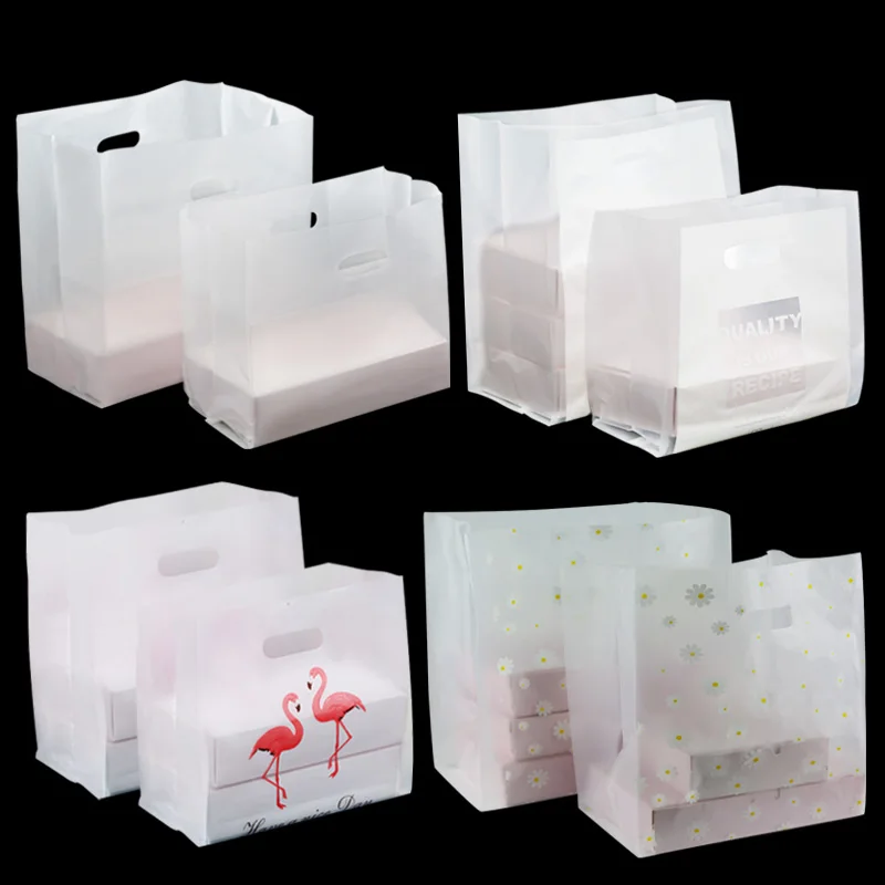 50 шт./лот коробка для фаст-фуда пластиковая упаковка для еды бутик салат Подарочная сумка утолщенная еда портативные сумки для еды на вынос прозрачный