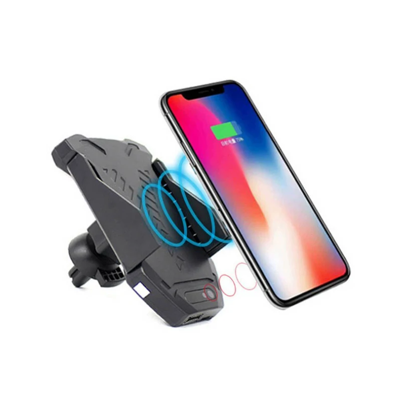 

Smart Infrared Sensing Wireless Charging Phone Holder For Iphone for Samsung Android Multi- function Car Accessories 2 Ways