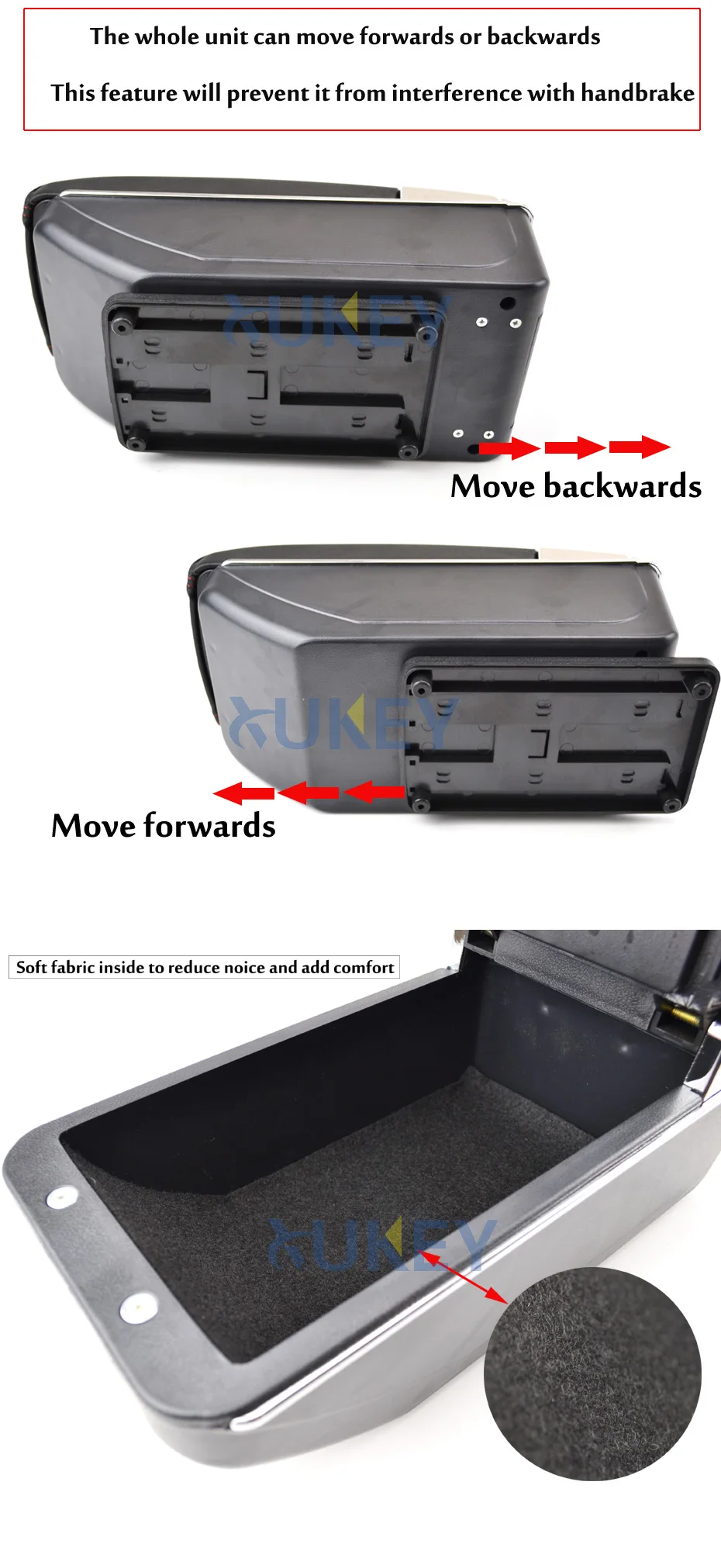 Коробка для хранения центральная консоль двухслойный из искусственной кожи 2013- подлокотник Подлокотник поднос для Ford Ecosport